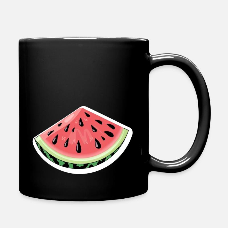 pastèque - Mug uni - noir