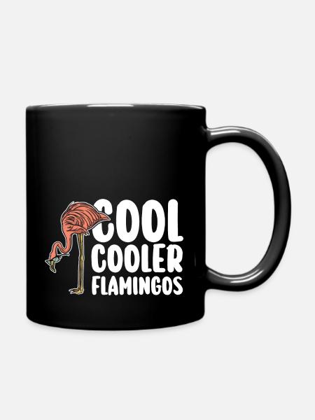 Cool Cooler Flamingos - Tasse einfarbig - Schwarz