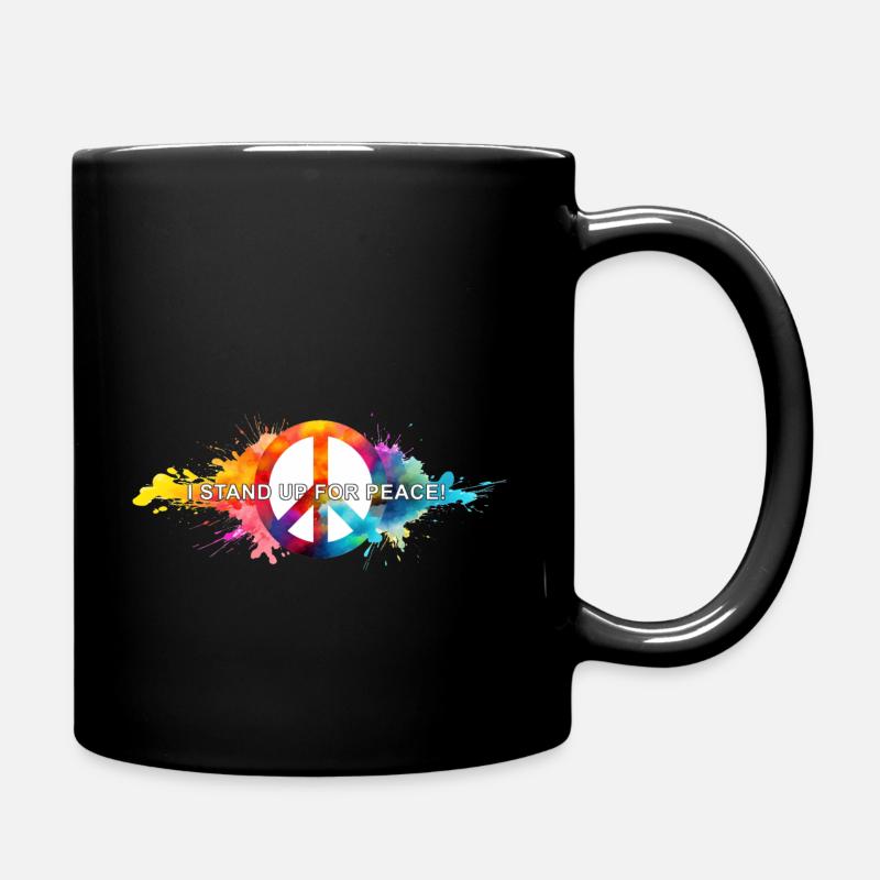 StandUp4peace 01 - Tasse einfarbig - Schwarz