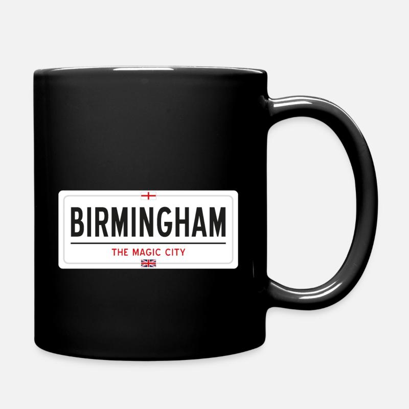 Birmingham place name sign - Full Colour Mug - black