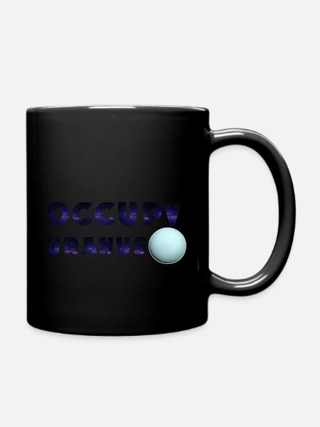 Occupy Uranus - Full Colour Mug - black