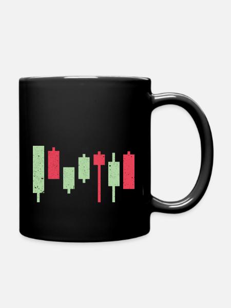 Investment Banking Finance Chart Money Investor - Tasse einfarbig - Schwarz