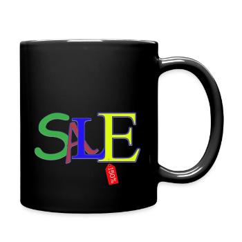 Sale - Tasse einfarbig - Schwarz - Rechts