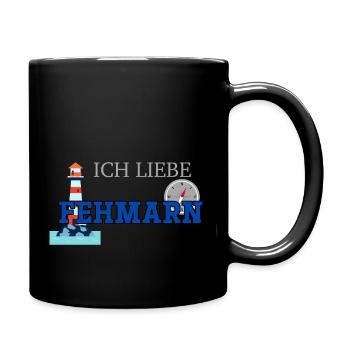 Fehmarn - Tasse einfarbig - Schwarz - Rechts