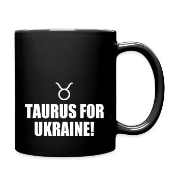 Taurus for Ukraine - Full Colour Mug - black - Right