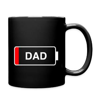 Papa - Mug uni - noir - Droite