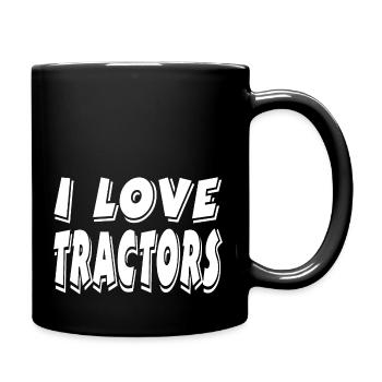 Tractor - Full Colour Mug - black - Right