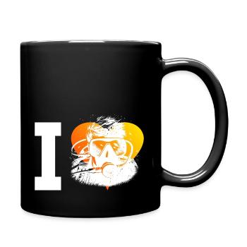 Plongée Libre Plongée Plongeuse Femme Plongée Sous-marine - Mug uni - noir - Droite