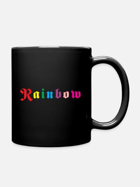 Arc-en-ciel - Mug uni - noir