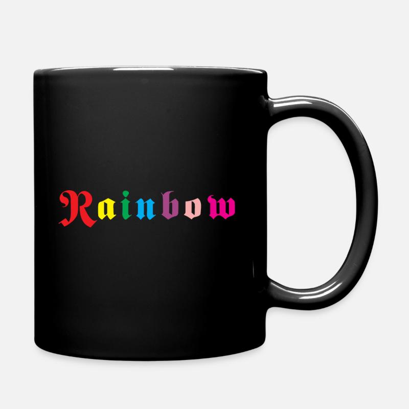 Arc-en-ciel - Mug uni - noir