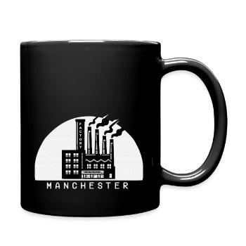 Fabrik in Manchester - Tasse einfarbig - Schwarz - Rechts