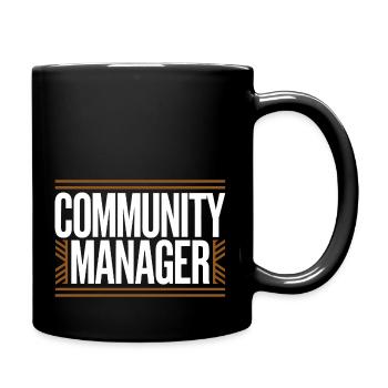 Community Manager - Mug uni - noir - Droite