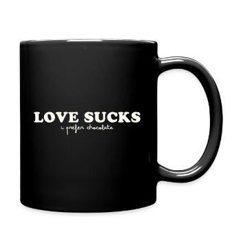 L’AMOUR CRAINT - JE PRÉFÈRE LE CHOCOLAT - Mug uni - noir - Droite