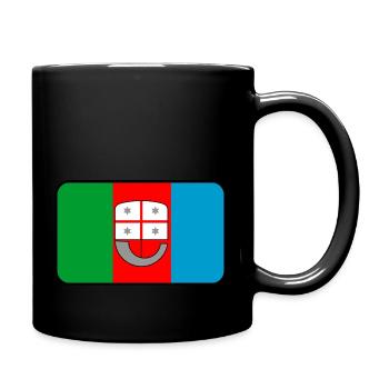 Logo du drapeau de la Ligurie - Mug uni - noir - Droite