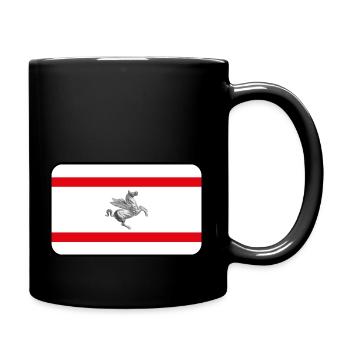 Logo du drapeau de la Toscane - Mug uni - noir - Droite