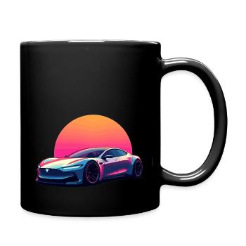 Onde électrique - Mug uni - noir - Droite