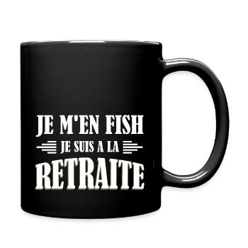Es ist mir egal, ich bin im Ruhestand - Tasse einfarbig - Schwarz - Rechts