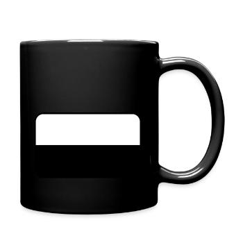 Vignette drapeau ou logo de Fribourg - Mug uni - noir - Droite