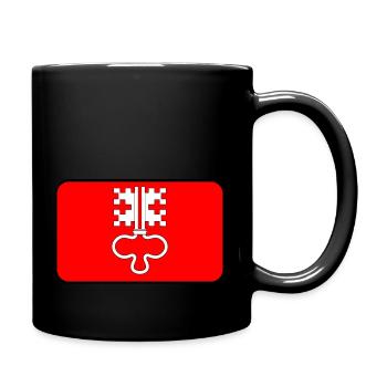 Vignette de drapeau ou logo de Nidwald - Mug uni - noir - Droite