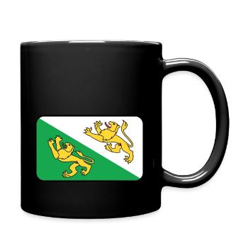 Vignette de drapeau ou logo de la Thurgovie - Mug uni - noir - Droite