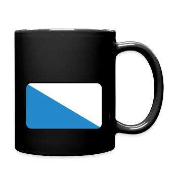 Vignette drapeau ou logo de Zurich - Mug uni - noir - Droite