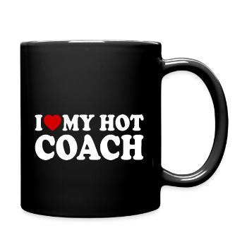 I love my coach - Mug uni - noir - Droite