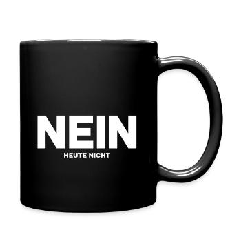 NO- Not today - Full Colour Mug - black - Right