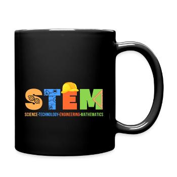 Science Technology Engineering Mathematics - Full Colour Mug - black - Right