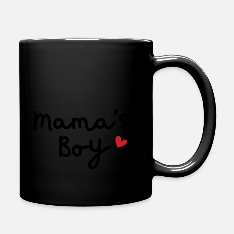 Mamas Junge - Tasse einfarbig - Schwarz