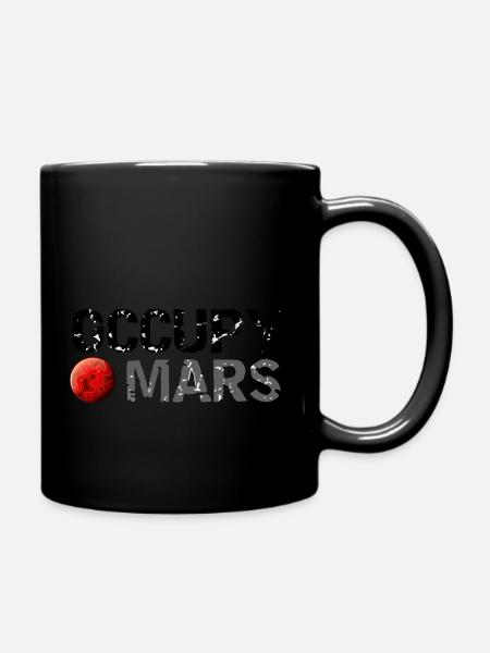 OCCUPY MARS - Tasse einfarbig - Schwarz