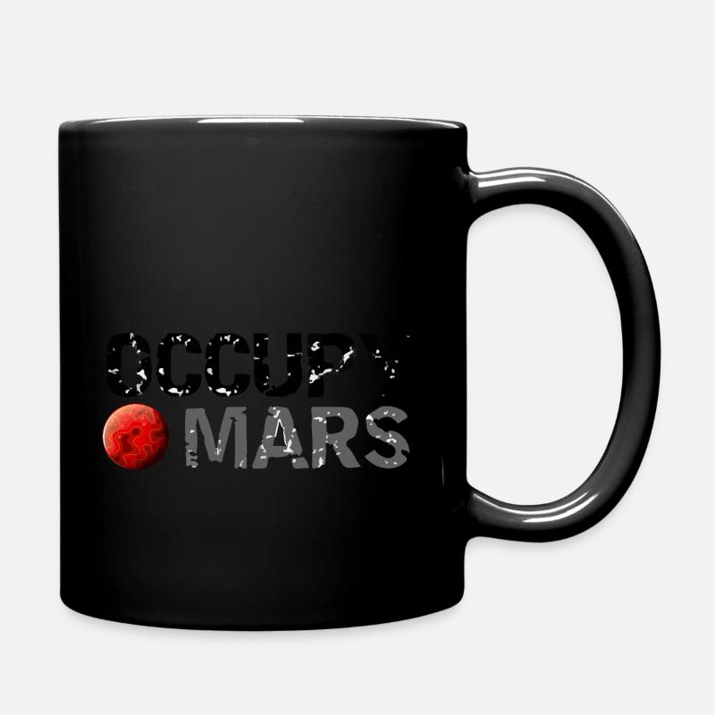 OCCUPY MARS - Tasse einfarbig - Schwarz