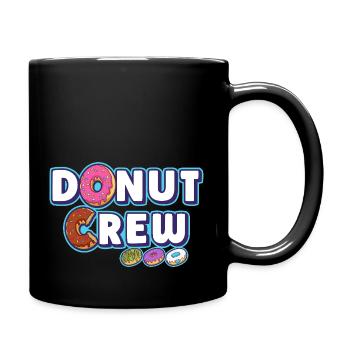 Donut Candy Pastry Baked Goods Donut Crew - Full Colour Mug - black - Right