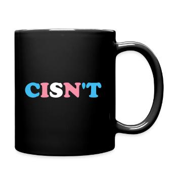 Cisn't Transgender Saying - Full Colour Mug - black - Right