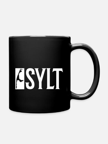 Sylt Insel - Tasse einfarbig - Schwarz