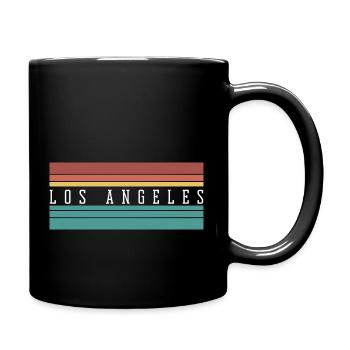 Los Angeles: Perfektes Geschenk & Souvenir - Tasse einfarbig - Schwarz - Rechts