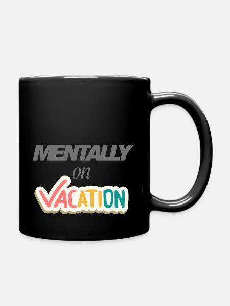 MENTALLY - Full Colour Mug - black
