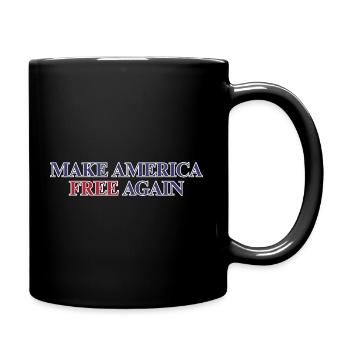 Make America Free Again - Freedom Statement  - Full Colour Mug - black - Right
