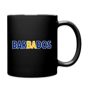 Barbados Lettering - Caribbean - Island - Full Colour Mug - black - Right