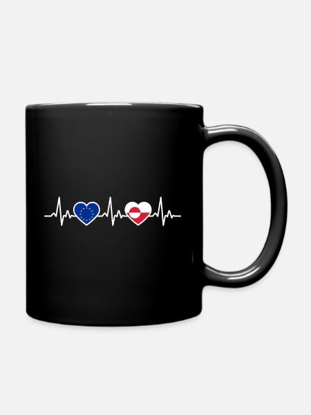 Grönland  - Tasse einfarbig - Schwarz