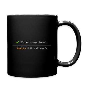 Sweat à capuche et chemise Nerd Kotlin, tasse de fan de codage - Mug uni - noir - Droite