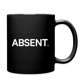 ABSENT. Design Minimal Expression Moderne - Mug uni - noir - Droite
