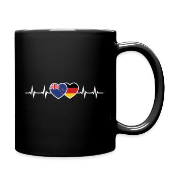 Nouvelle-Zélande et Allemagne Allemand Néo-Zélandais - Mug uni - noir - Droite