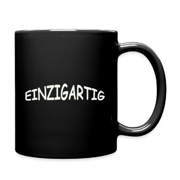 einzigartig- - Tasse einfarbig - Schwarz - Rechts