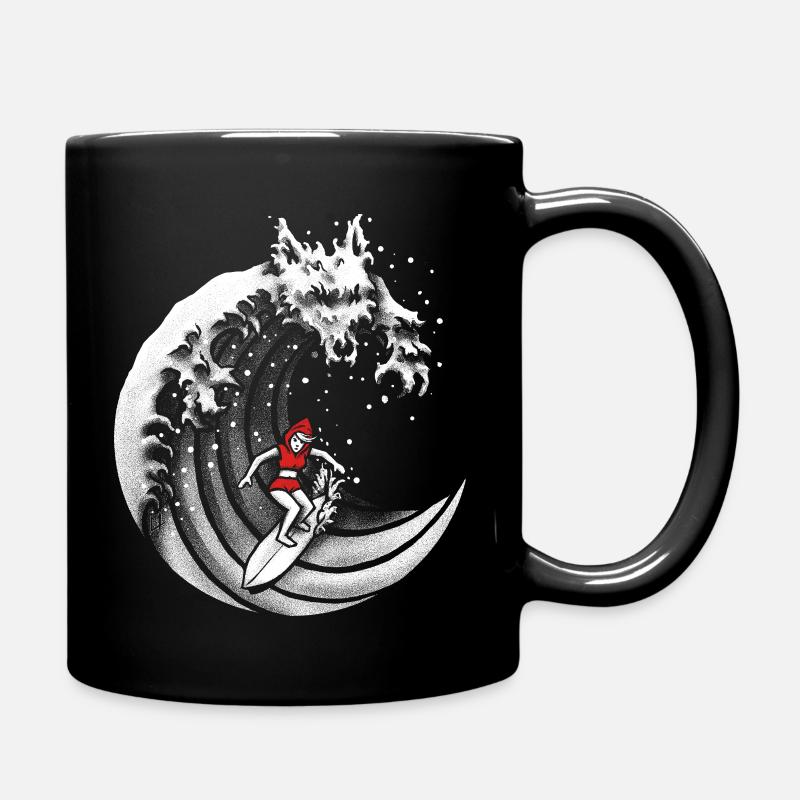 Little Red Surfing Hood - Tasse einfarbig - Schwarz