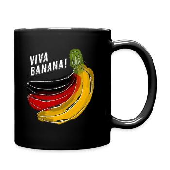 Bananenrepublik Deutschland - Tasse einfarbig - Schwarz - Rechts
