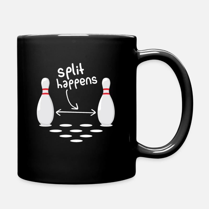 Split happens - Tasse einfarbig - Schwarz