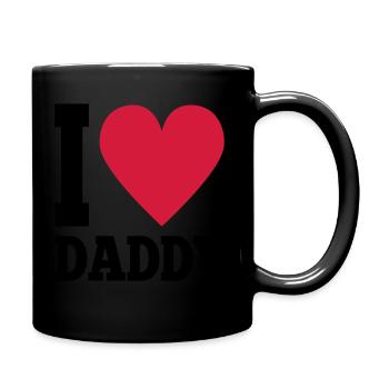 I love daddy - Full Colour Mug - black - Right