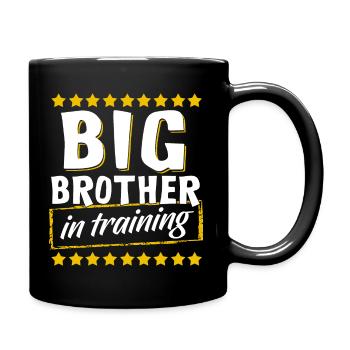 Big Brother In Training, Big Brother In Training - Full Colour Mug - black - Right