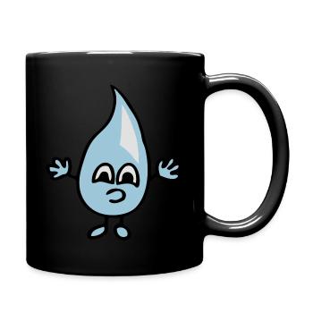 Little drops of water - Full Colour Mug - black - Right