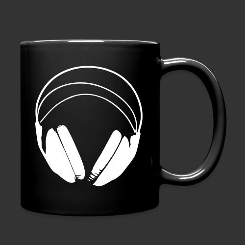 Casque blanc, logo de podradio vectorisé - Mug uni